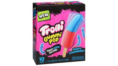 Trolli Non-Dairy Grape Strawberry Frozen Gummi Pops