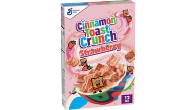 Cinnamon Toast Crunch Crispy Strawberry Breakfast Cereal