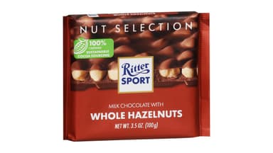 Ritter Sport Milk Chocolate with Whole Hazelnuts Candy Bar