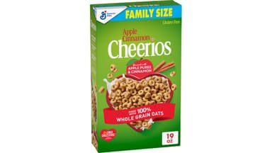 Cheerios Gluten Free Apple Cinnamon Cereal, Family Size