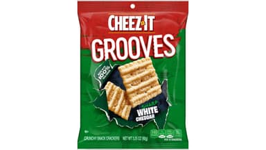 Cheez-It Grooves Sharp White Cheddar Cheese Baked Snack Crackers