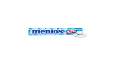 Mentos Mint Flavor Chewy Mints Candy Roll