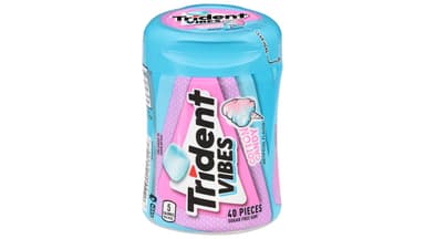 Trident Vibes Sugar Free Cotton Candy Gum