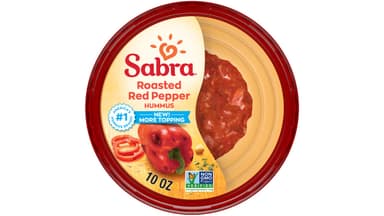 Sabra Gluten Free Roasted Red Pepper Hummus Plastic Tub