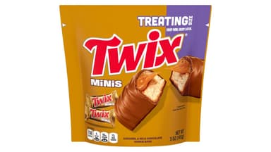 Twix Minis Caramel and Milk Chocolate Candy Bars Resealable