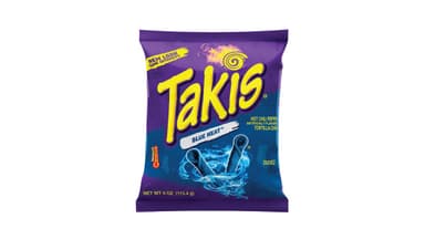 Takis Blue Heat Hot Chili Pepper Flavored Rolled Tortilla Chips