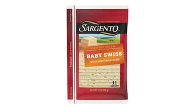 Sargento Natural Sliced Baby Swiss Cheese