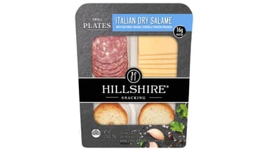 Hillshire Farm Snacking Small Plates Italian Dry Salami Deli Lunch Meat and Gouda Cheese