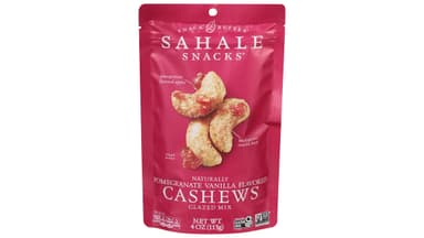 Sahale Snacks Gluten-Free Glazed Pomegranate Vanilla Flavored Cashews Mix