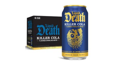 Liquid Death Killer Cola Flavored Sparkling Water