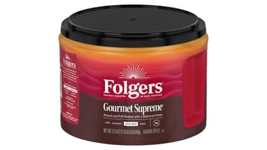 Folgers Gourmet Supreme Medium Dark Roast Ground Coffee Canister
