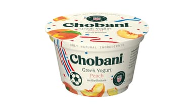 Chobani Gluten Free Peach on the Bottom Greek Yogurt