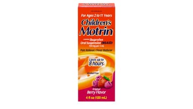 Motrin Children's Berry Flavor Ages 2-11 Original Ibuprofen 100 mg Oral Suspension