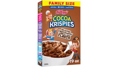 Kellogg's Cereal Cocoa Krispies Breakfast Cereal Box Family Size