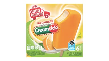 Good Humor Creamsicle Vanilla Flavored Low Fat Ice Cream Bars