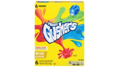 Fruit Gushers Tropical Flavored Snacks