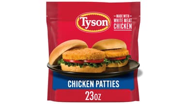 Tyson Fully Cooked Frozen Chicken Patties