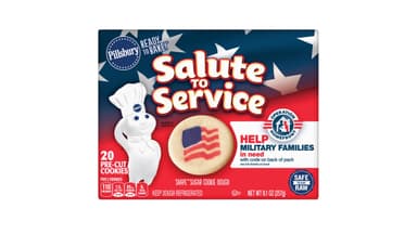 Pillsbury Salute To Service Flag Shape Sugar Cookie Dough