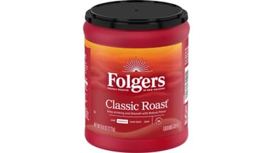 Folgers Classic Roast Medium Ground Coffee Canister