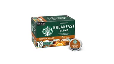 Starbucks Breakfast Blend Medium Roast Ground Coffee K-Cups