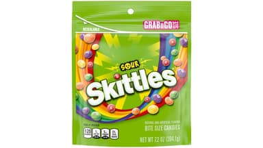 Skittles Sour Chewy Candy Bag Grab N Go Size