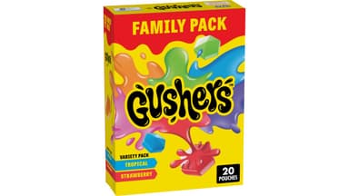 Gushers Tropical and Strawberry Fruit Flavored Snacks Family