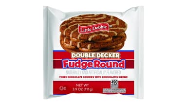 Little Debbie Double Decker Fudge Round Snack Cake