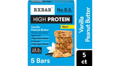 RXBAR Vanilla Peanut Butter High Protein Bars