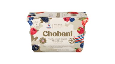 Chobani Low-Fat Vanilla Mixed Berry Greek Yogurt Cups
