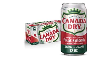 Canada Dry Zero Sugar Fruit Splash Cherry Ginger Ale