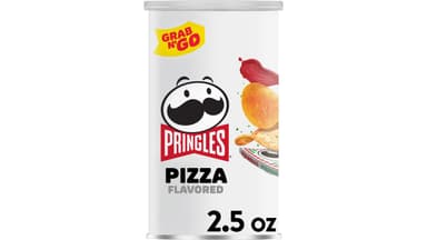 Pringles Grab N' Go Pizza Flavor Potato Crisps Chips Canister