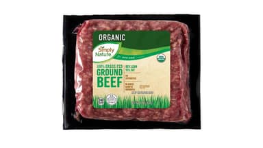 Simply Nature Organic Grass Fed 85% Lean 15% Fat Ground Beef