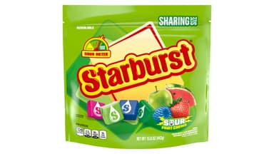Starburst Sour Fruit Chews Chewy Candy Resealable