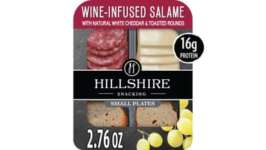 Hillshire Farm Snacking Small Plates Wine-Infused Salami with White Cheddar Cheese
