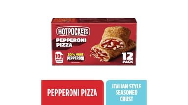 Hot Pockets Frozen Italian Style Crust Pepperoni Pizza Sandwiches