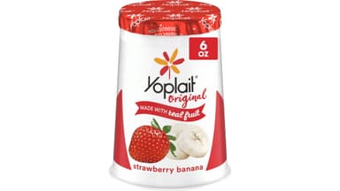 Yoplait Original Low Fat Strawberry Banana Yogurt Cup