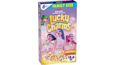 Lucky Charms K-Pop Demon Hunters Family Size Breakfast Cereal