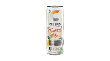 Celsius Zero Sugar Tropical Vibe Edition Sparkling Starfruit Pineapple Energy Drink