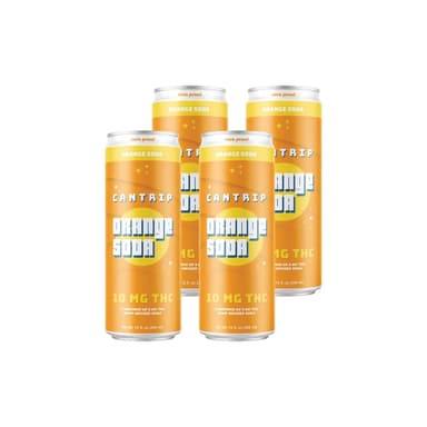 Cantrip Hemp-Infused Orange Hemp THC Soda 10 mg THC