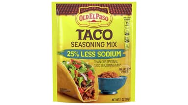Old El Paso 25% Less Sodium Taco Seasoning Mix Envelope