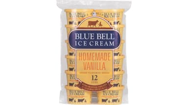 Blue Bell Homemade Vanilla Ice Cream Cups