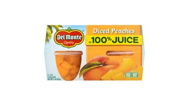 Del Monte Foods Diced Peaches in 100% Juice