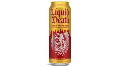 Liquid Death Rest in Peach King Size Iced Tea