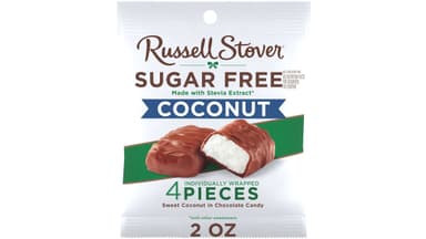 Russell Stover Candies Sugar Free Sweet Coconut in Chocolate Candy