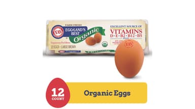 Eggland's Best Organic Grade A Large Brown Eggs