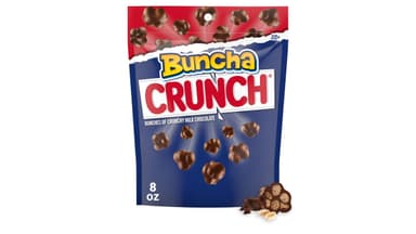 Buncha Crunch Pieces of Creamy Milk Chocolate with Crisped Rice Candy Resealable