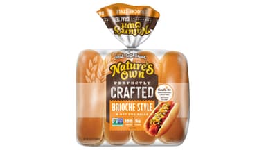 Nature's Own Non-GMO Brioche Style Hot Dog Rolls