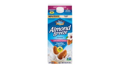 Almond Breeze No Sugar Added Dairy Free Vanilla Unsweetened Almond Milk