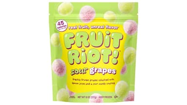 Fruit Riot! Frozen Sour Candy Grapes