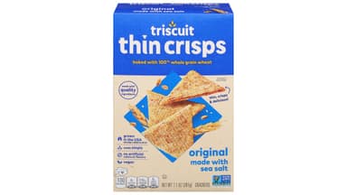 Triscuit Vegan Original Thin Crisps Whole Grain Wheat Snack Crackers